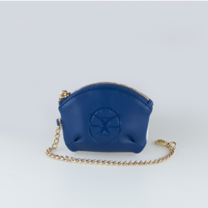 porte monnaie bleu et blanc
