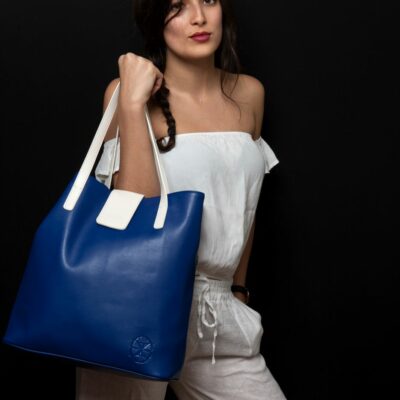 Aicha Majorelle Microfibre Shopping Bag