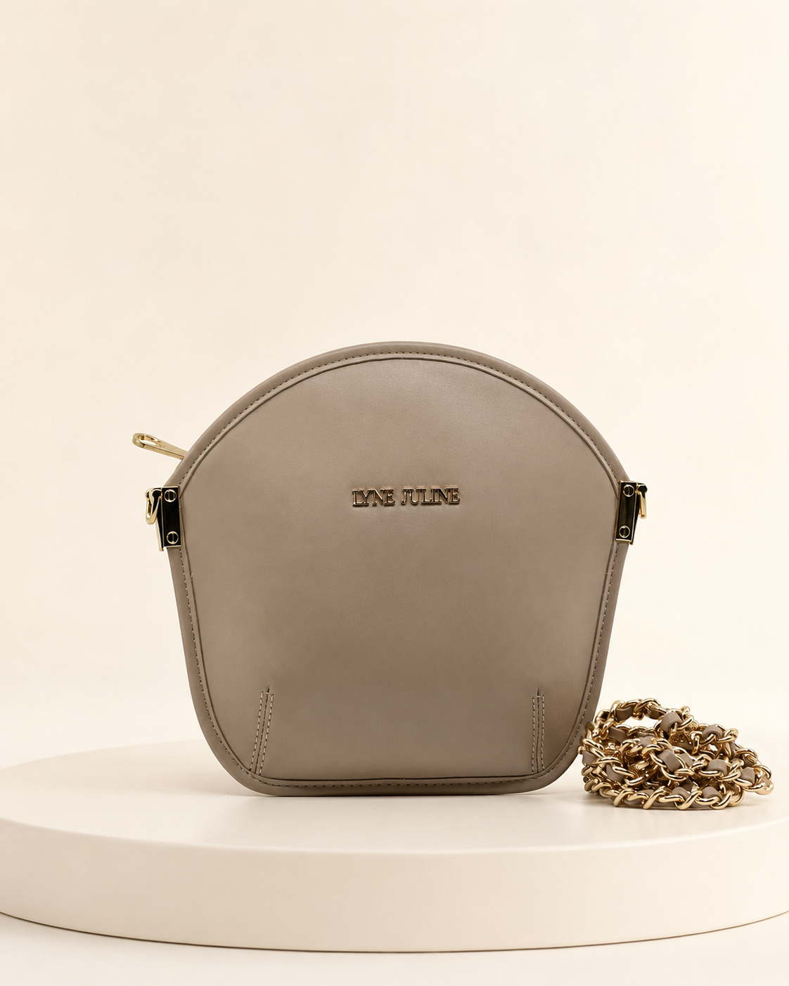 Pochette Sarah Li Champagne microfibre