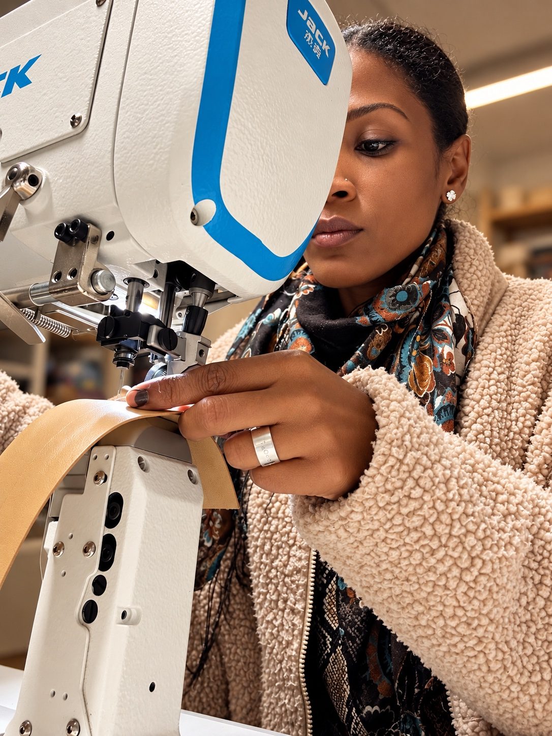 Travail à la machine dans l'atelier