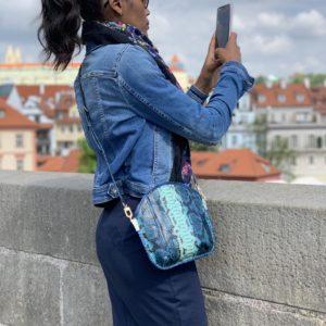 Sarah Li Orgueil clutch bag