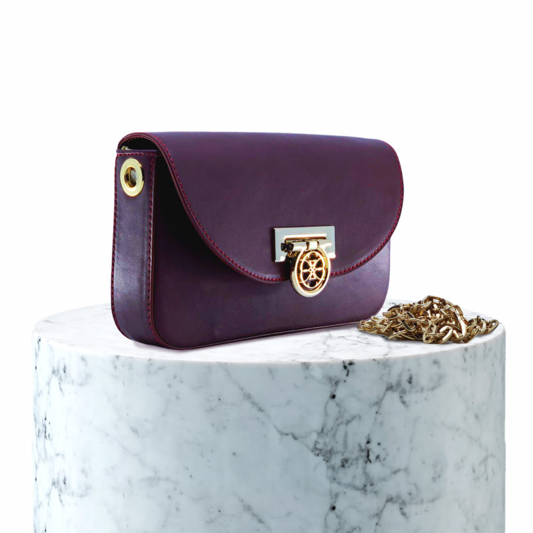pochette mae bordeau face