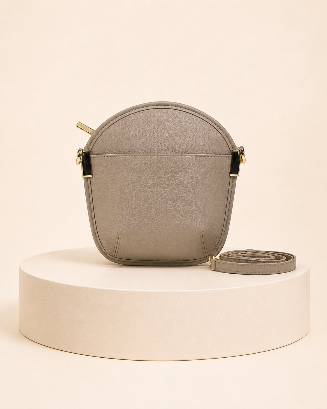 Pochette Mini Sarah Li beige -vue arriere avec poche
