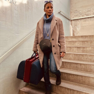 Sarah Li Ebene Clutch