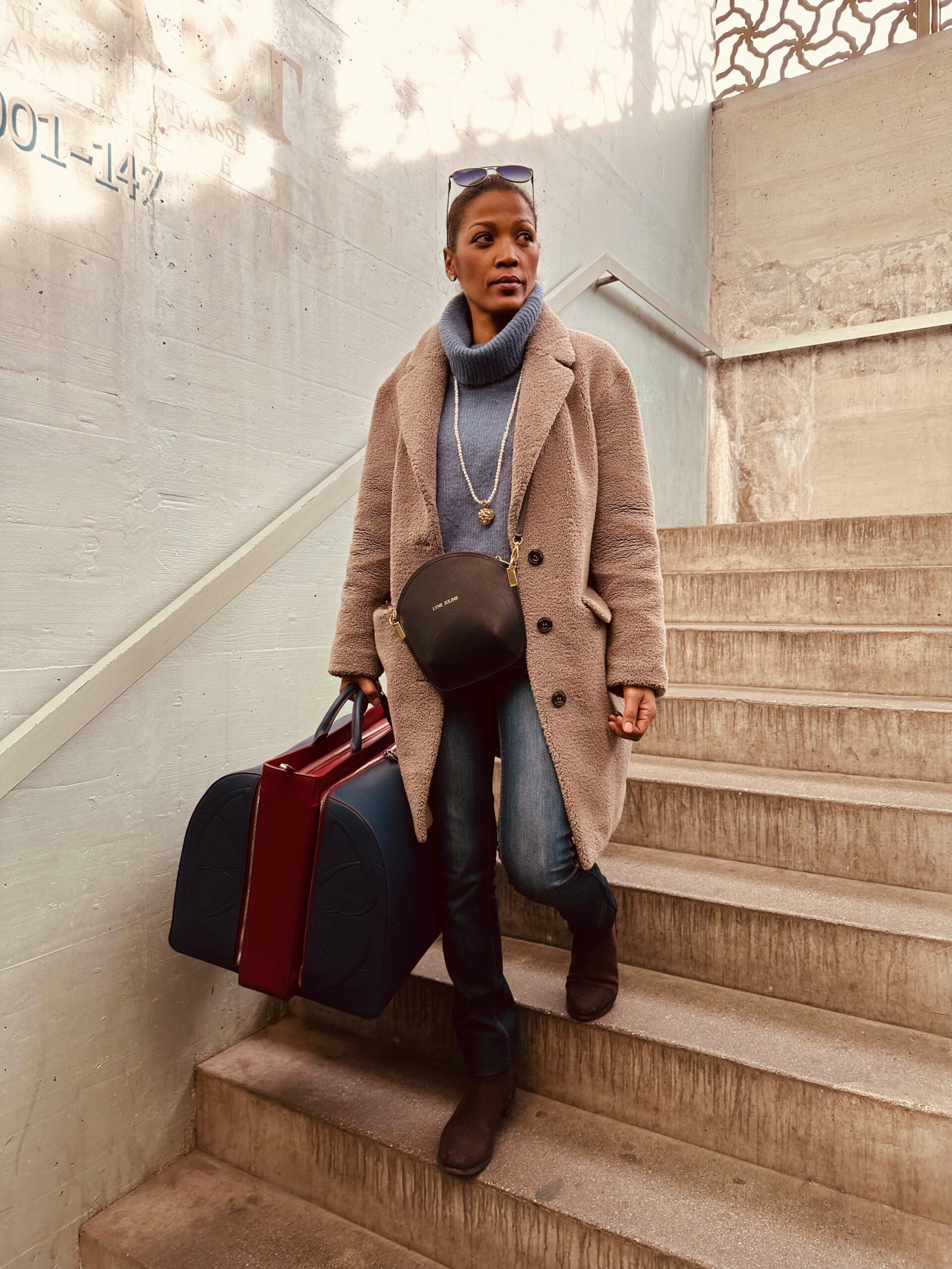 sarah li en cuir grainé de lyne juline