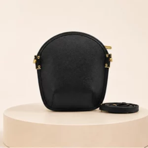 mini sarah li noir graine en cuir