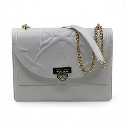 Ophra Bag – White Smooth Leather Edition