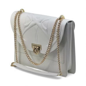 Sac Ophra – Édition Blanc en Cuir Lisse